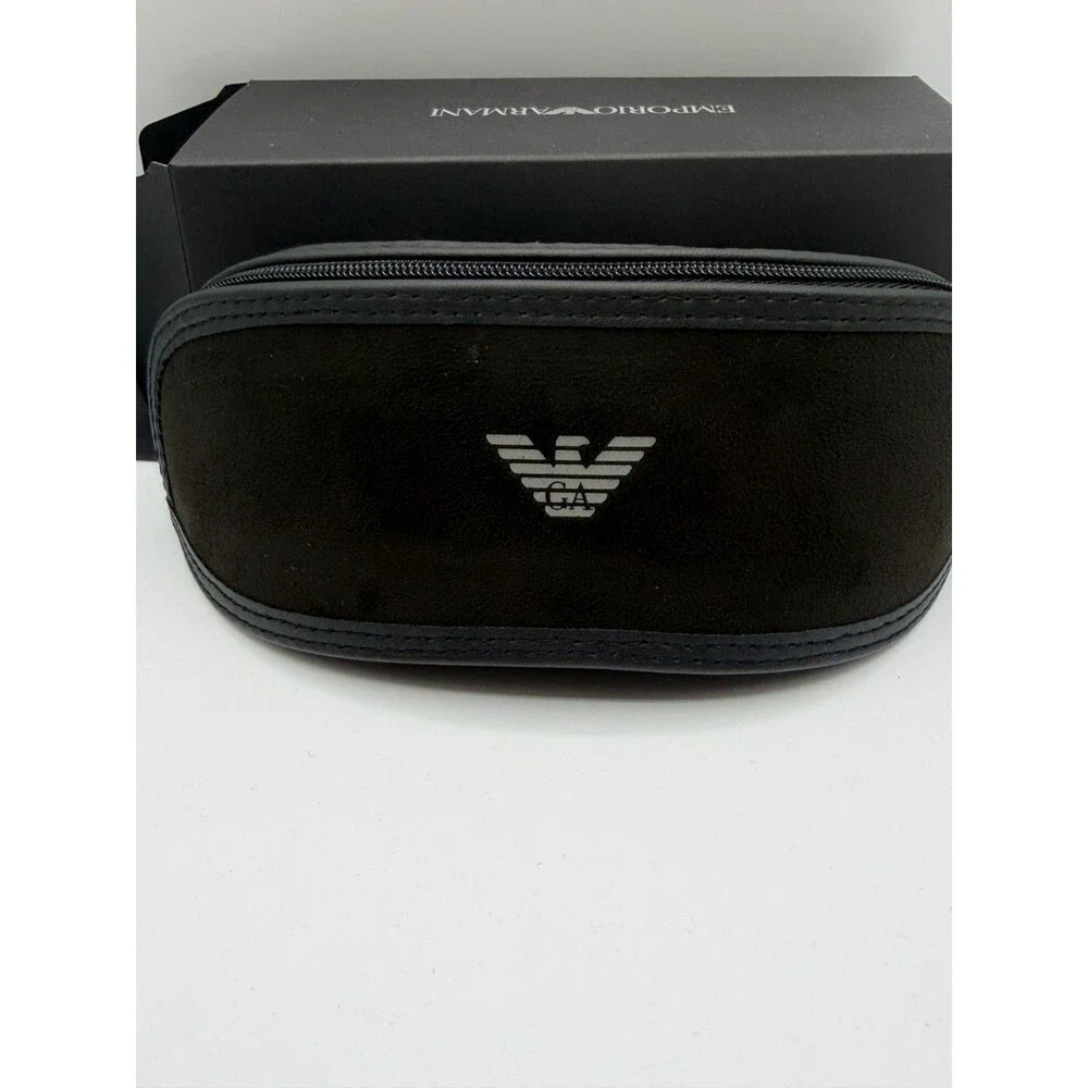 Emporio Armani Sunglasses Case Box Set w/ Papers Authentic Black EUC Gift